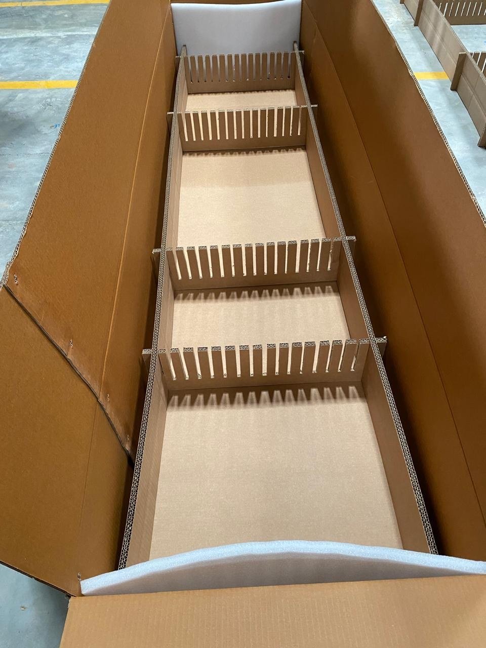 Comb-divider insert for long components